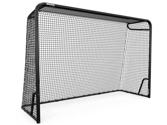 BERG Fußballtor L, 300 x 200 cm, Stahlrahmen, schwarz