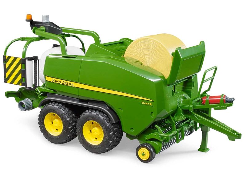 BRUDER John Deere Rundballen-Presswickel-Kombination C441R