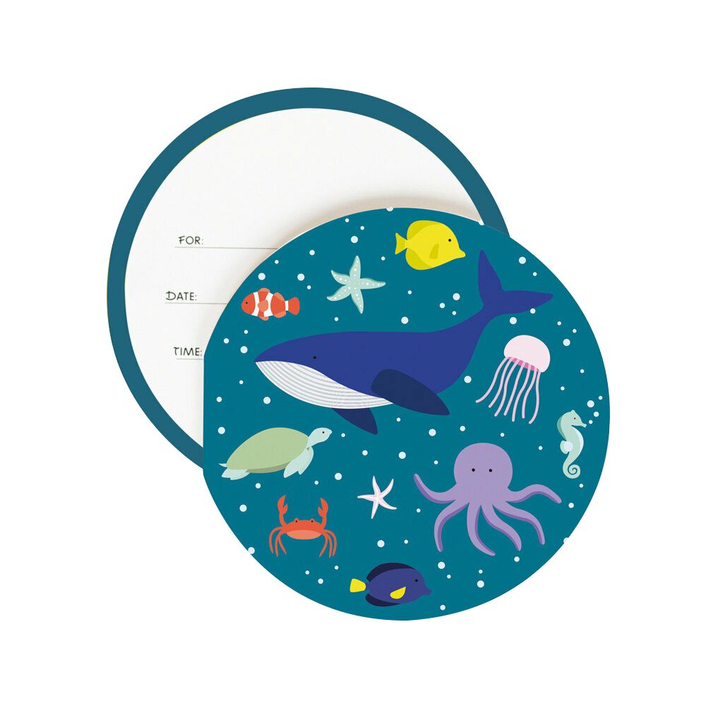 Under the sea Einladungen rund
