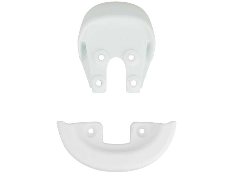 QU-AX Sattelschutzecke &amp; Griff (integriert) ohne Loch für QU-AX Luxus, Trial, Muni-Sättel, weiss