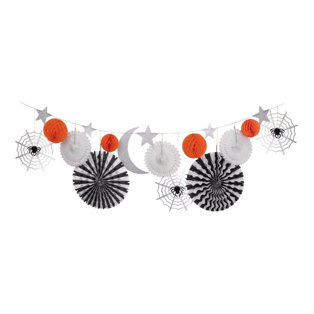 Halloween Wabenball Girlande XL