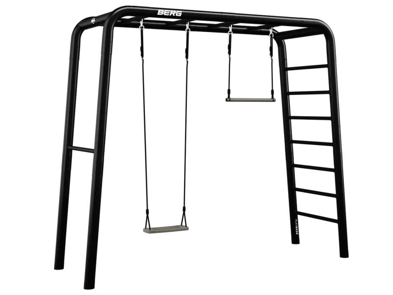 BERG PlayBase Medium TL Black »Aktiv-Set« inkl. Schaukelsitz und Trapez