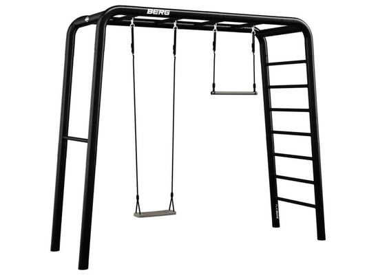 BERG PlayBase Medium TL Black »Aktiv-Set« inkl. Schaukelsitz und Trapez