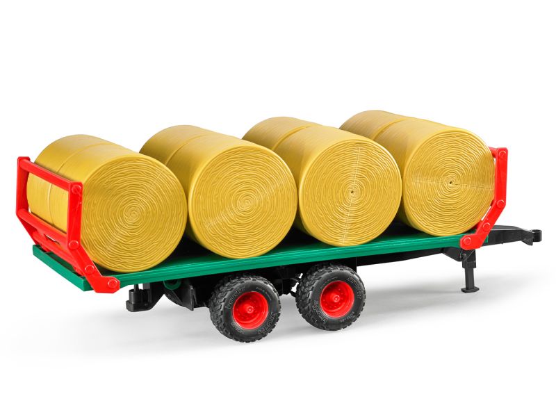 BRUDER Ballentransport-Anhänger mit 8 Rundballen