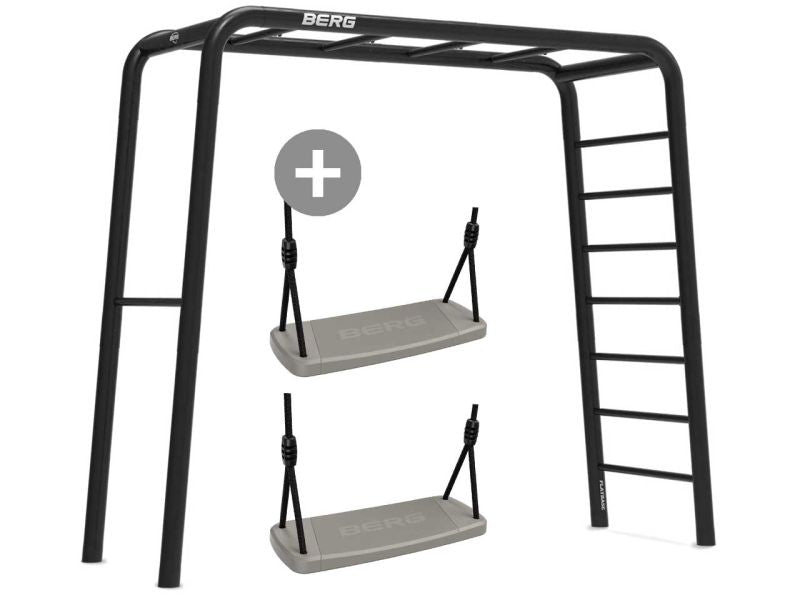 BERG PlayBase Medium TL Black inkl. 2 Schaukelsitzen