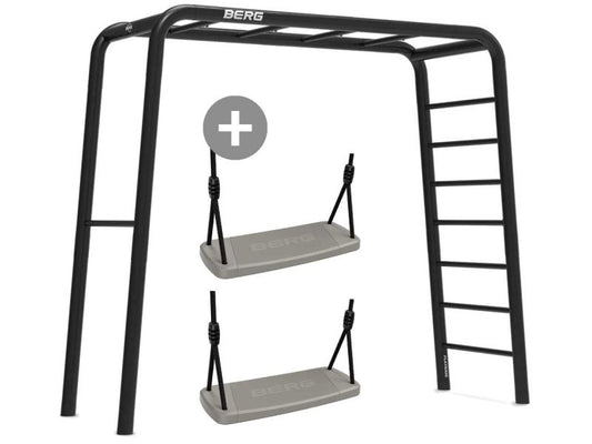 BERG PlayBase Medium TL Black inkl. 2 Schaukelsitzen