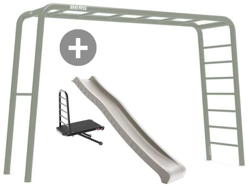 BERG PlayBase Large TL Grün inkl. Rutsche