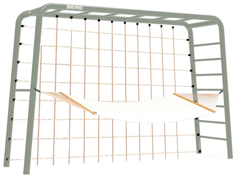 BERG PlayBase Large TL Grün inkl. Kletternetz und Hängematte