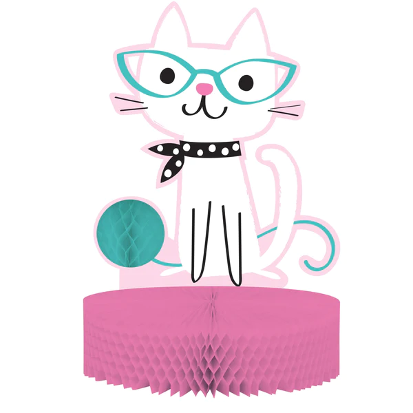 Purrfect Party Wabenball Centerpiece