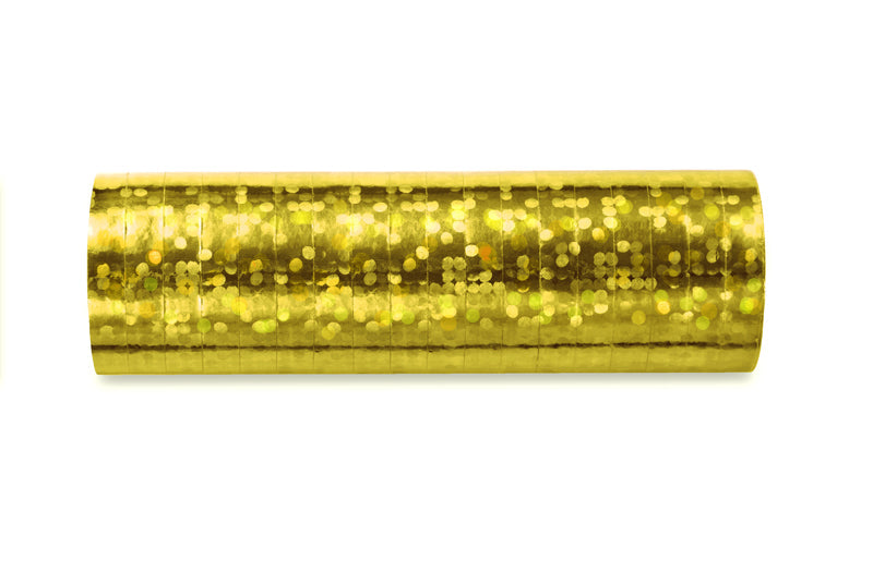 Luftschlange gold 1 Rolle