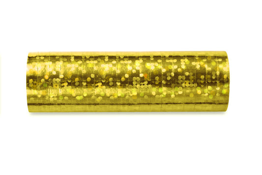 Luftschlange gold 1 Rolle