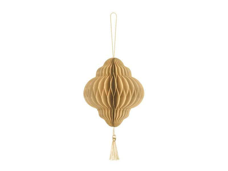 Wabenballanhänger gold 12 cm