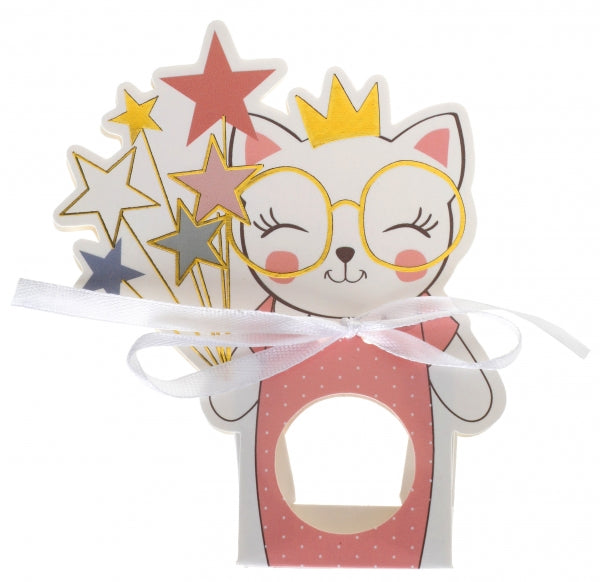 Katzenparty Gastgeschenk rosa