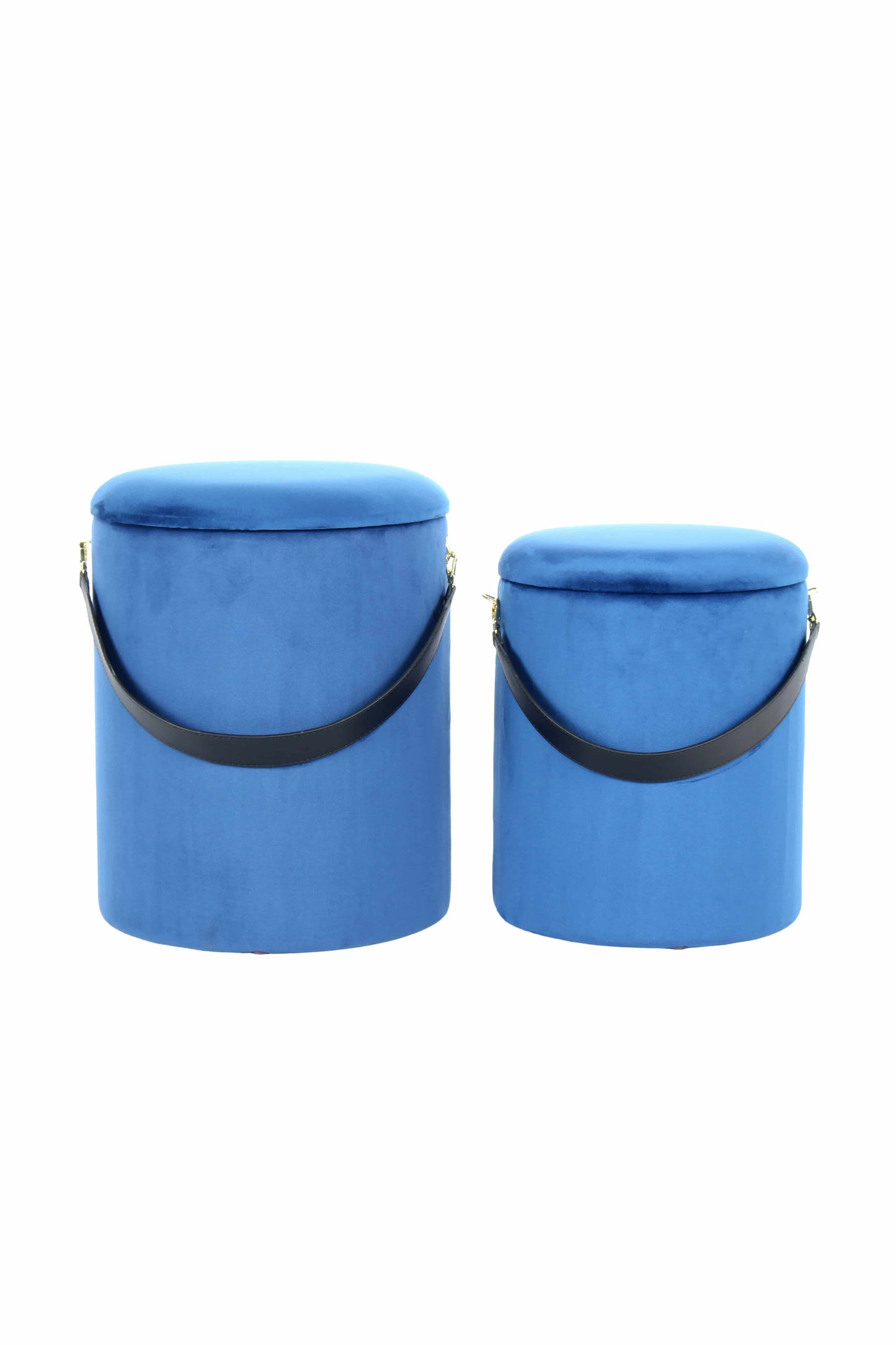 Hocker Arabella 125 2er-Set Blau / Schwarz