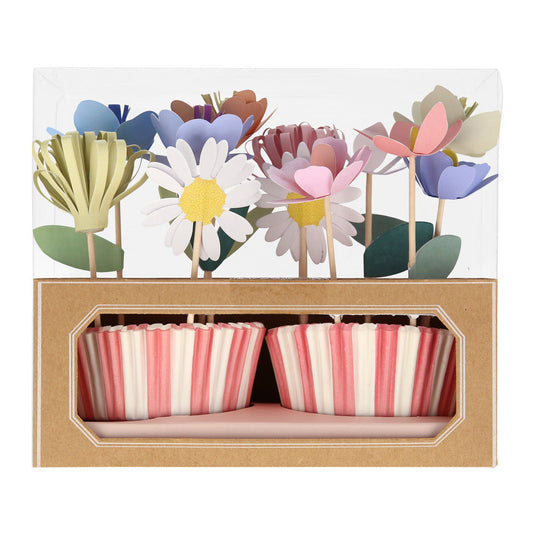 Blumen Cupcake Set