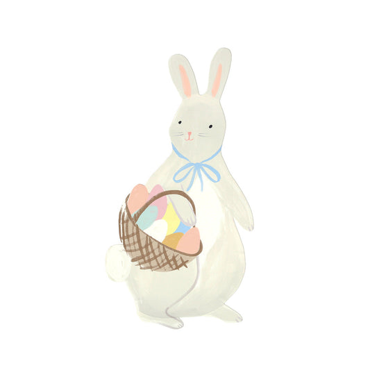 Hase mit Körbchen Pappteller