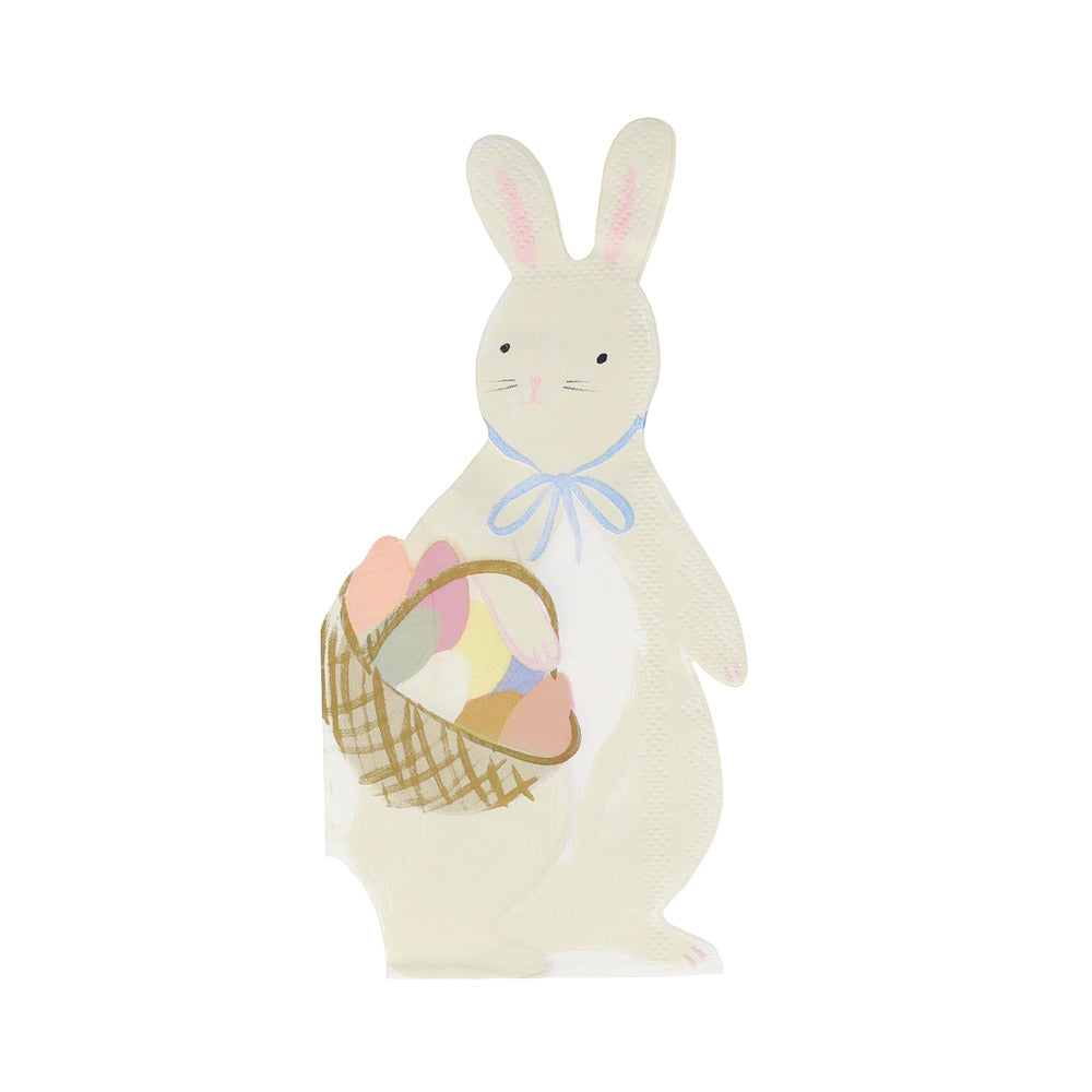 Hase mit Körbchen Servietten