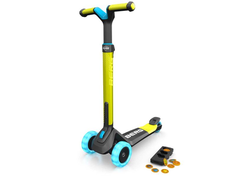 BERG Nexo Roller Lights Lime mit Magnet-Deck