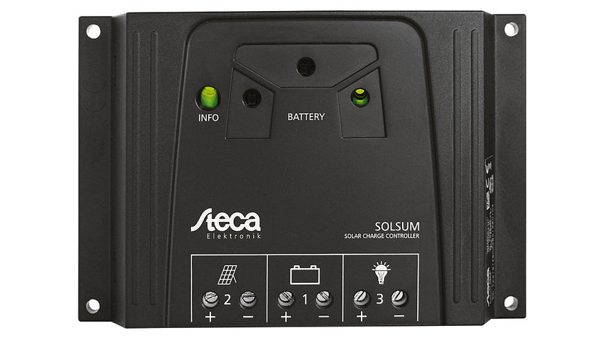 Steca Elektronik Solarladeregler 6.6F 12/24V, 6A, LED-Anzeige