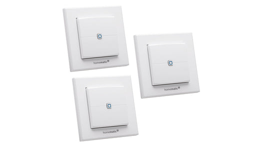 Homematic IP Smart Home 3er-Set Wandtaster HMIP-WRC2, 2-fach