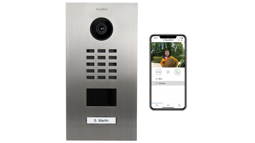 DoorBird Smart Home IP Video Türstation D2101V, Edelstahl V4A
