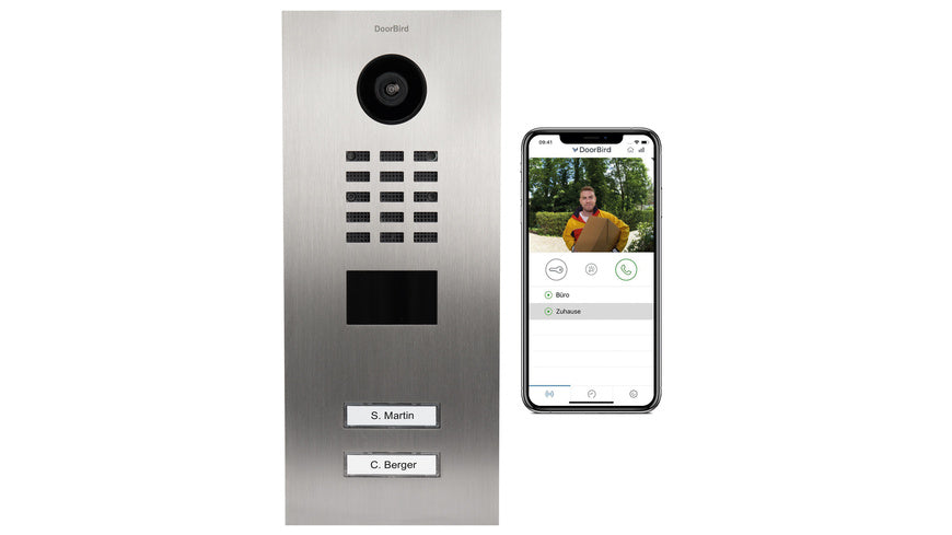 DoorBird Smart Home IP Video Türstation D2102V, Edelstahl V4A