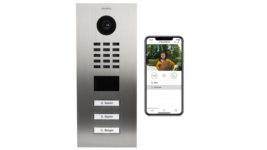 DoorBird Smart Home IP Video Türstation D2103V, Edelstahl V2A