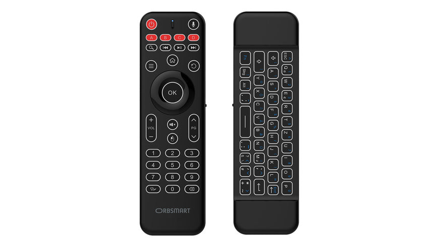 Orbsmart Airmouse AM-1 Pro, Funk-Fernbedieung, Tastatur, Akkubetrieb, 2,4 GHz