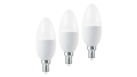 LEDVANCE 3er-Set SMART+ WiFi 4,9-W-LED-Lampe B40, E14, 470 lm, Tunable White, dimmbar, Alexa, App