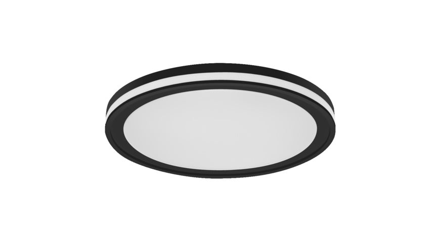LEDVANCE SMART+ WiFi 28-W-LED-Deckenleuchte ORBIS CIRCLE, 2400 lm, RGBW, dimmbar, rund, schwarz