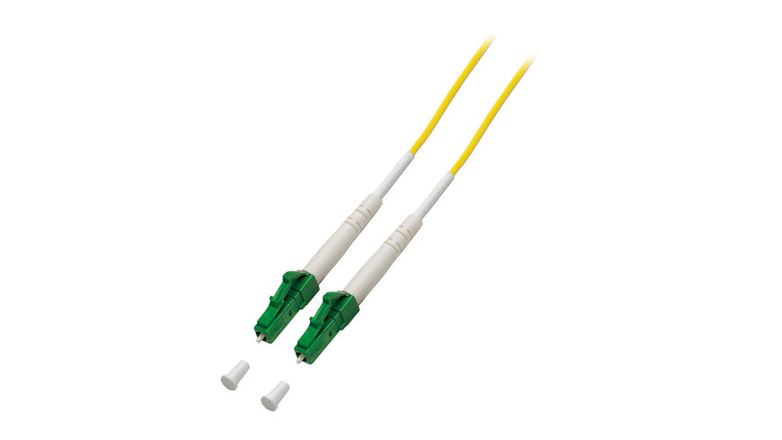 EFB LWL-Patchkabel, Simplex, LC/APC-LC/APC, halogenfrei, Aramid-Gewebemantel, 3 m