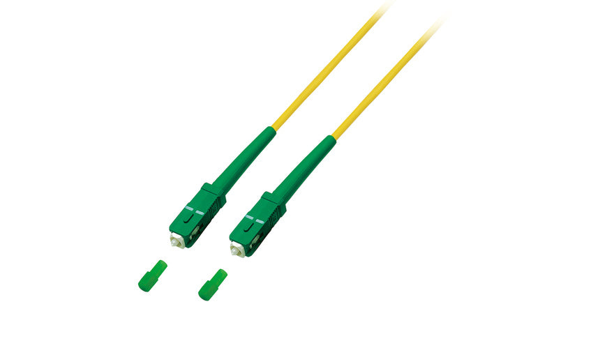 EFB LWL-Patchkabel, Simplex, SC/APC-SC/APC, halogenfrei, Aramid-Gewebemantel, 1 m