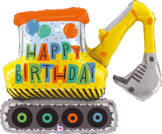Folienballon Happy Birthday Bagger