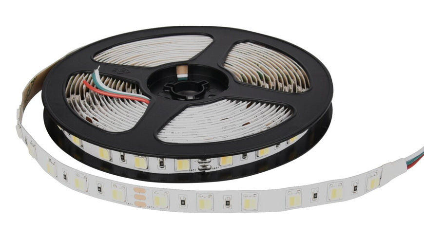 ENOVALITE 5-m-LED-Streifen, 23 W, 24 V DC, Tunable White (CCT), 4,6 W/m, 450 lm/m, 60 LED/m, IP20