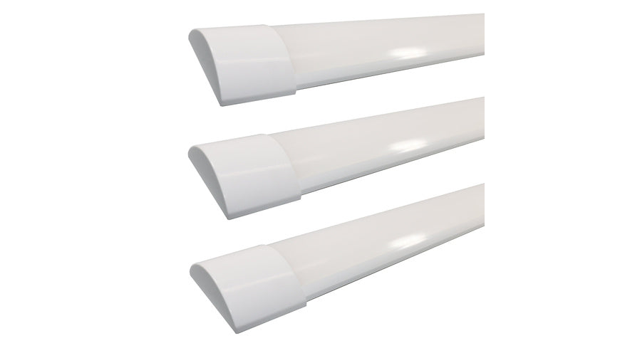 Blulaxa 3er-Set 50-W-LED-Langfeldleuchte slim, 6000 lm, neutralweiß, 4000 K, IP20, 150 cm