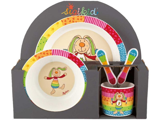 sigikid Geschirr-Set Hase »Rainbow Rabbit« Kinderbunt