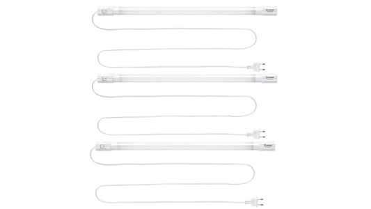 LEDVANCE 3er-Set 19-W-LED-Leuchte TubeKit 1200, 3000 K, 1,8-m-Zuleitung und An-/Aus-Schalter, 120 cm