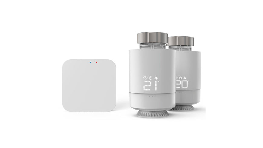 Hama Smart Home Heizungssteuerung-Set (2x Heizkörperthermostat, 1x Bridge), WLAN, ZigBee