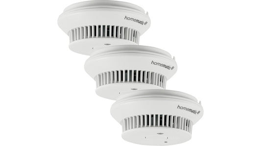 Homematic IP Smart Home 3er-Set Rauchwarnmelder mit Q-Label, HmIP-SWSD-2