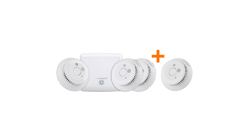 Homematic IP Smart Home Set Rauchwarnmelder, 1x HAP, 4x SWSD-2