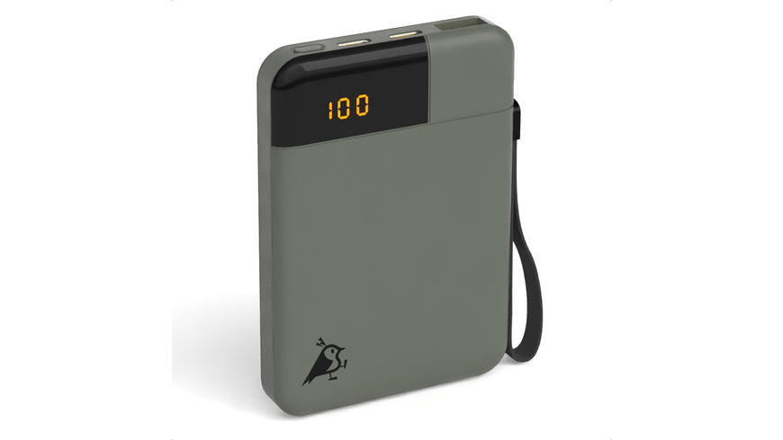 Aqiila Powerbird B5 Powerbank, 12W, 5.000 mAh, Moosgrün