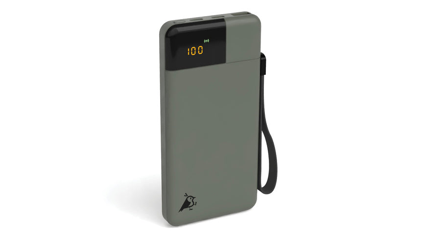 Aqiila Powerbird B10 Powerbank, 20W, 10.000 mAh, Moosgrün