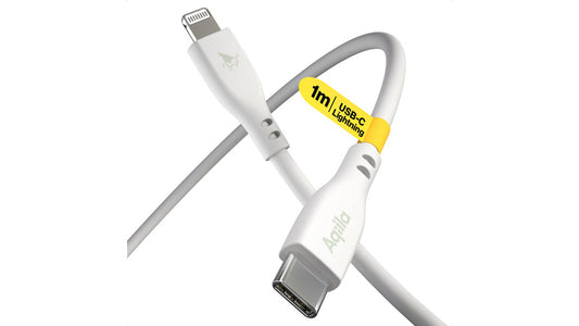 Aqiila Cablebird CS21 Sync-/ Ladekabel, 60W, Type-C auf Lightning, 1 m, Weiß