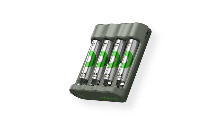 GP USB-Ladegerät B441 Micro (AAA) und Mignon (AA), inkl., 4 x RECYKO AAA 850 mAh