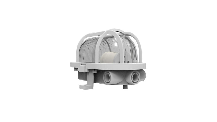 Müller Licht Feuchtraumwannenleuchte, Oval, Schutzkorb weiß, E27