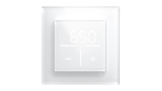 Homematic IP Smart Home Set Glasthermostat mit Co2-Sensor - weiß,  1 Fach-Glasrahmen, HmIP-WGTC +  HmIP-GF1