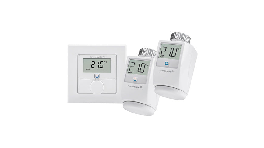 Homematic IP Erweiterungsset Heizen, 2x HmIP-eTRV-2, 1x HmIP-WTH-1