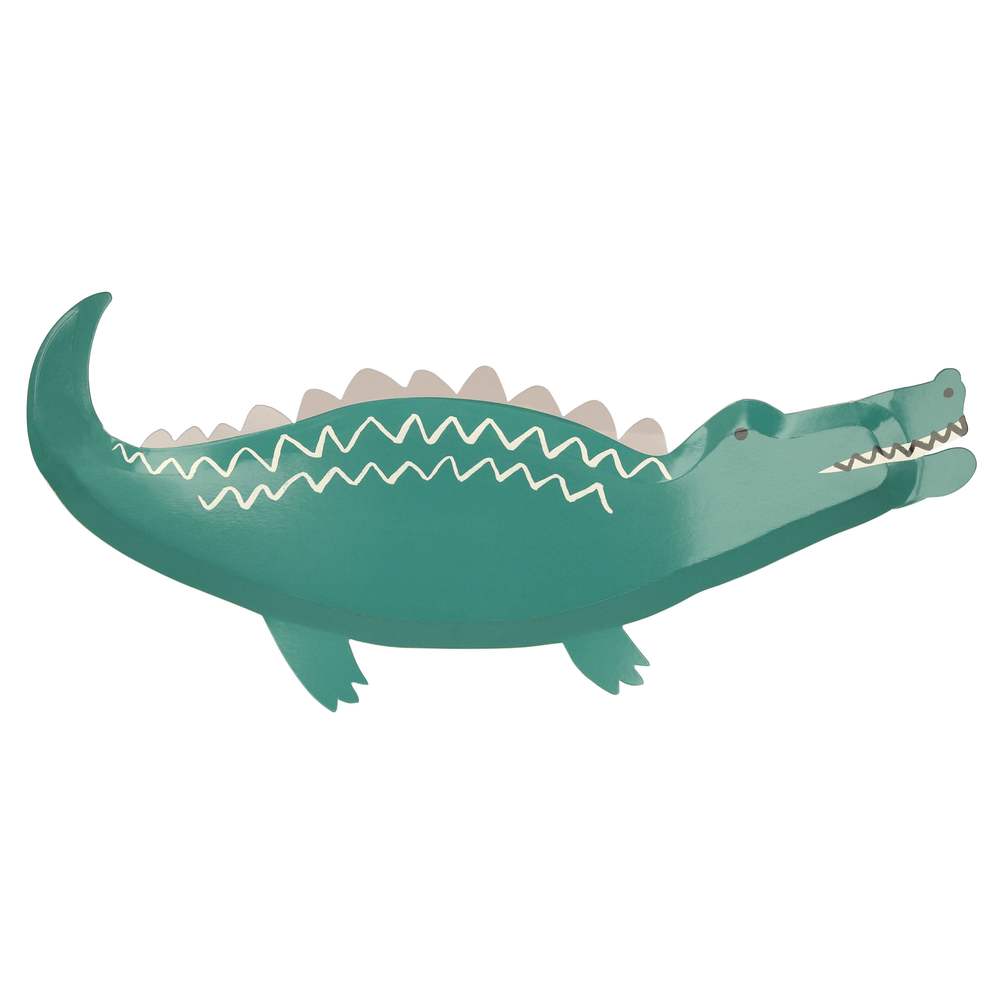 Krokodil Pappteller
