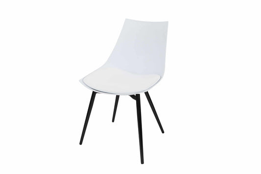 Stuhl Dakota 210 4er-Set Weiß / Schwarz