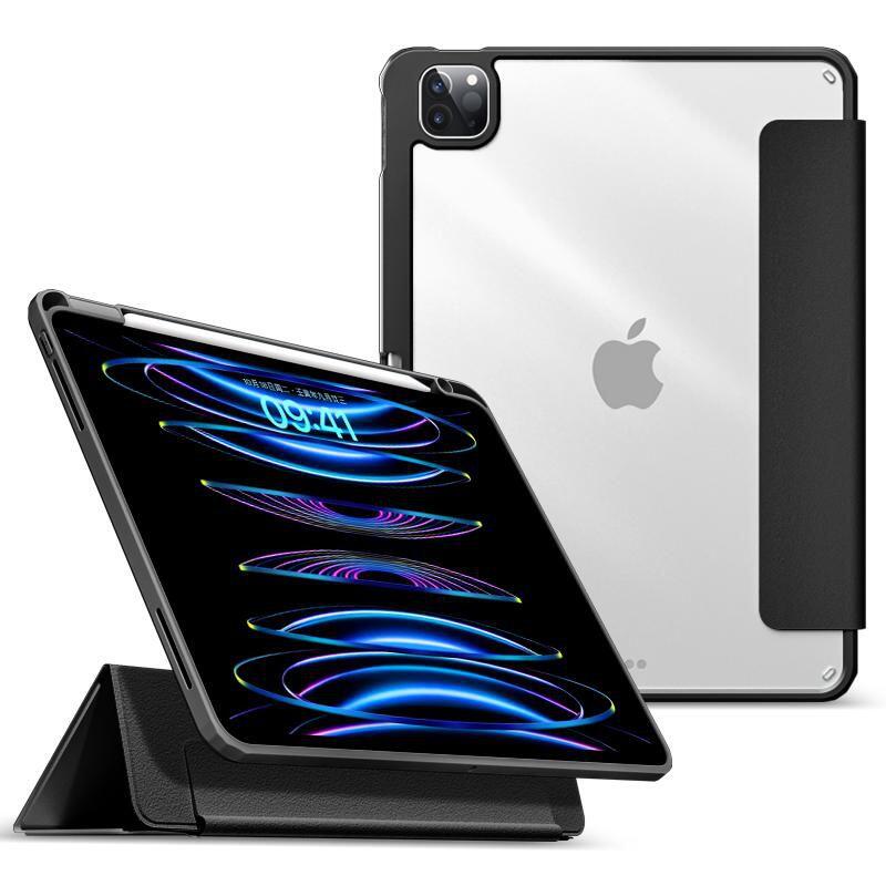 eSTUFF Boston Flip-Hülle für das Apple iPad Pro der 5. Generation, 12.9" - Black (Bulk)